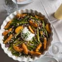 Burrata with stone fruit